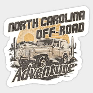 North Carolina Off-Road Adventure: Conquer the Rugged Terrain Sticker